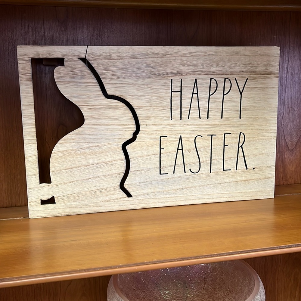 Happy Easter wall decor by Rae Dunn